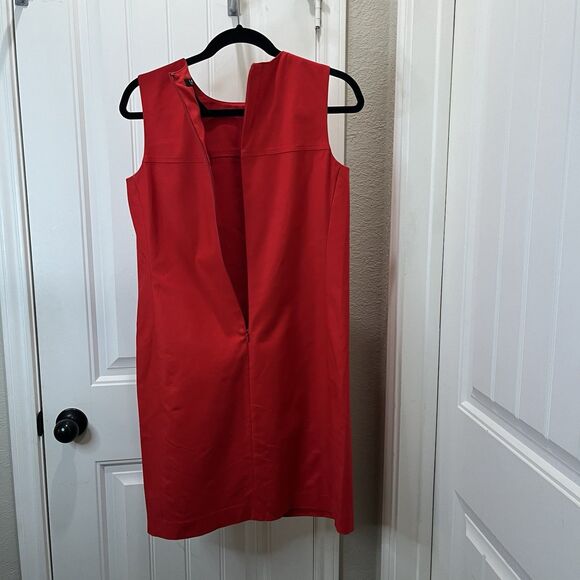 Lauren Ralph Lauren Red Sleeveless Sheath Dress Womens Size 6 Career Business - Picture 9 of 10